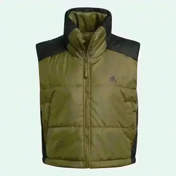 NEW! Adidas Women's XL Sportswear 3-Stripes Insulated Zip Vest - Picture 4 of 8